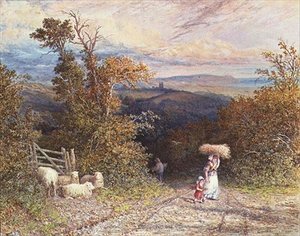Country Lane af Edgar John Varley