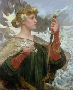 Edelweiss (olie på panel)