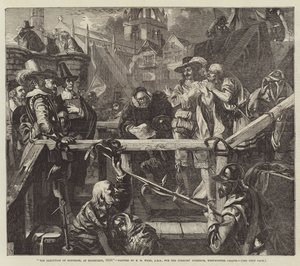 Henrettelsen af Montrose i Edinburgh, 1650 af Edgar Melville Ward