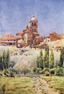 Nordspanien: Duenas (farve litho) af Edgar T. A. Wigram