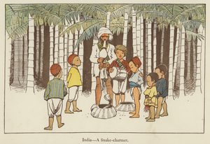 Indien, en slangetæmmer