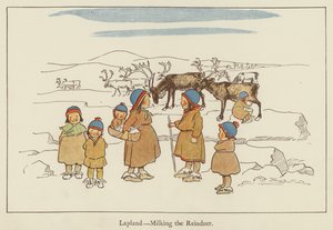 Lapland, malker rensdyrene