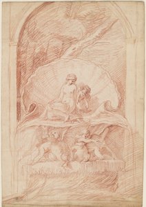 Rocaille-fontæne med Venus, Amorini og svaner af Edmé Bouchardon