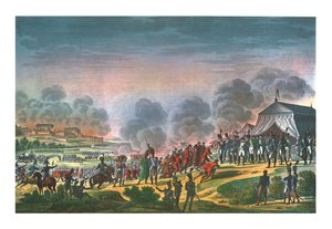 Bombardement af Madrid, 4. december 1808, c1850.