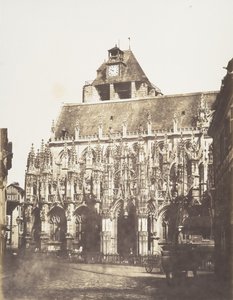 Louviers katedral, generel udsigt, 1852-54. af Edmond Bacot
