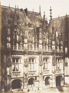 Fragment af Palais de Justice, Rouen, 1852-54. af Edmond Bacot