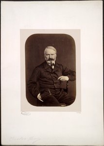 Portræt af Victor Hugo på Guernsey af Edmond Bacot