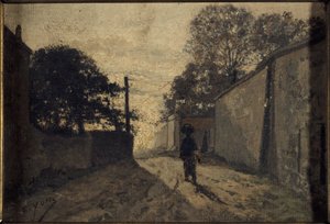 Rue Saint-Vincent i Montmartre, ca. 1865 (olie på lærred) af Edmond Charles Yon