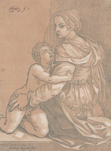Jomfru og barn, ca. 1530. af Edmond Douet