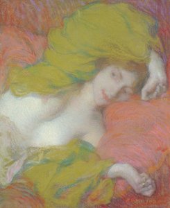 Lediggang, ca. 1895 (pastel på papir) af Edmond-François Aman-Jean