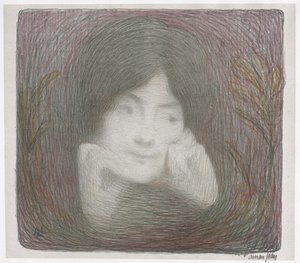 Album med tryk fra Galerie Vollard: Mlle. Moreno fra Comédie-Française, 1897.