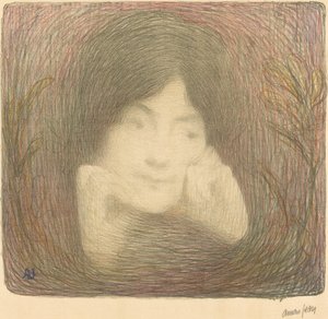 Miss Moréno fra Comédie-Française, 1897. af Edmond-François Aman-Jean