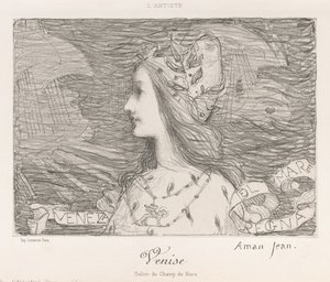 Venedig, 1892. af Edmond-François Aman-Jean