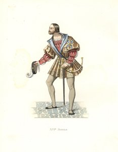 Hofmand for Frans I (1494-1547) af Edmond Lechevallier Chevignard