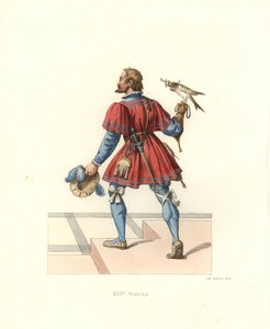 Falkoner til Francis I af Edmond Lechevallier Chevignard