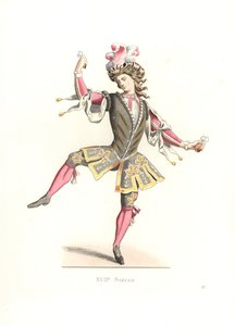 Fransk mand i balletkostume af Edmond Lechevallier Chevignard