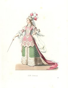 Fransk kvinde i balletkostume af Edmond Lechevallier Chevignard