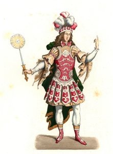 Ludvig XIV af Frankrig, solkongen (1638-1715), i dansekostume