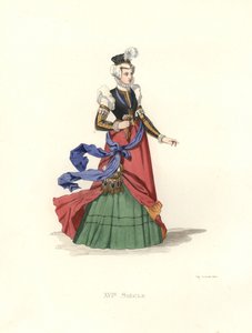 schweizisk dame af Edmond Lechevallier Chevignard