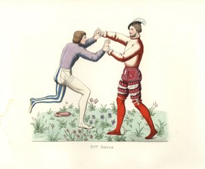 franske wrestlere af Edmond Lechevallier Chevignard