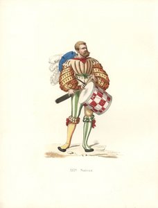 Tysk militærtrommeslager af Edmond Lechevallier Chevignard