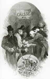 Emargement - illustration fra Napoléon le Petit, 1800-tallet (bw-gravering) af Edmond Morin