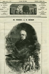 Portræt af Adolphe Thiers (1797-1877), fransk politiker. Cover i "" L