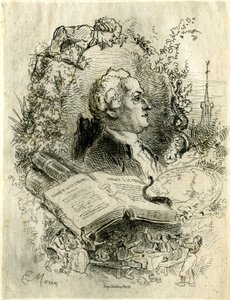 Portræt af Elie Catherine Freron (1718 -1776) af Edmond Morin