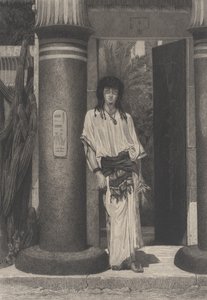 Egypter ved indgangen til sin bolig, fra L