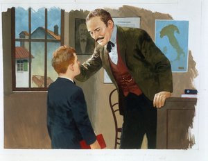 Taknemmelighed, fra hjertet, af Edmondo De Amicis, tegning