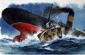 barndomslitteratur: forliset (tegning)
