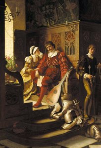 Tjeneste, 1883. af Edmund Blair Leighton