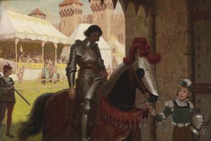 Besejret, 1884 af Edmund Blair Leighton