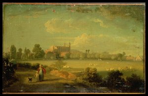 Udsigt over Eton fra spillepladserne af Edmund Bristow