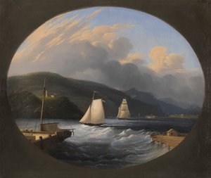 Cornwall Landing, Hudson River, 1851 af Edmund C. Coates