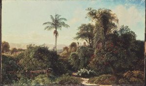 Cubansk landskab (olie på lærred) af Edmund Darch Lewis