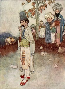 Han antog en forklædning, der passede til hans formål, illustration fra 