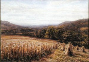 Høsttid nær Ashburton af Edmund George Warren