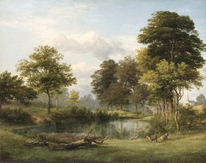 En scene ved Muswell Hill af Edmund Gill