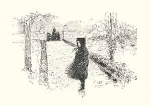 Illustration til Jane Eyre af Charlotte Bronte (litho)