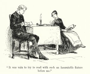 Illustration til Jane Eyre af Charlotte Bronte (litho) af Edmund Henry Garrett