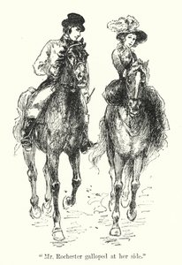 Illustration til Jane Eyre af Charlotte Bronte (litho) af Edmund Henry Garrett
