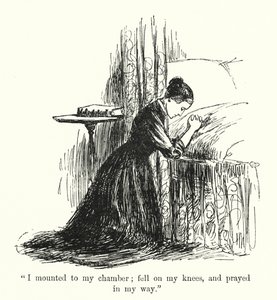 Illustration til Jane Eyre af Charlotte Bronte (litho)