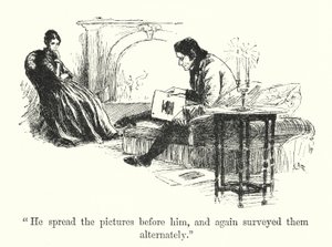 Illustration til Jane Eyre af Charlotte Bronte (litho)