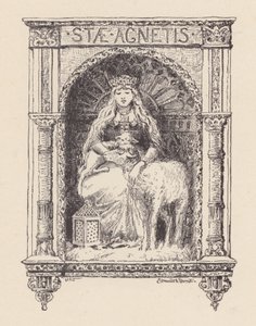 Illustration til The Eve of St Agnes af John Keats (litografi)