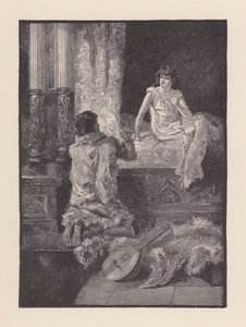 Illustration til The Eve of St Agnes af John Keats (litografi)