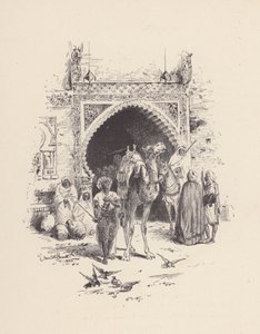 Illustration til The Eve of St Agnes af John Keats (litografi) af Edmund Henry Garrett
