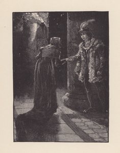 Illustration til The Eve of St Agnes af John Keats (litografi) af Edmund Henry Garrett