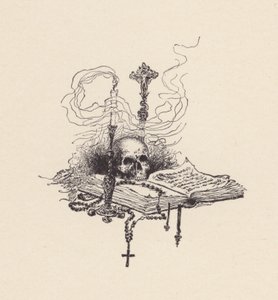 Illustration til The Eve of St Agnes af John Keats (litografi) af Edmund Henry Garrett