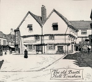 Den gamle Booth Hall, Evesham, 1800-tallet